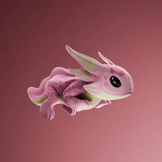 PEACH GLYPH AXOLOTL
