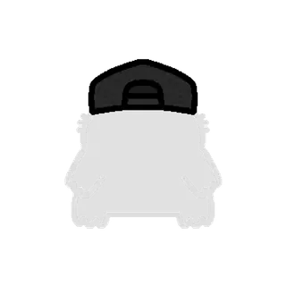 backwards hat black